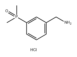 Benzenemethanamine, 3-(dimethylphosphinyl)-, hydrochloride (1:1) Structure