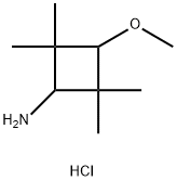 Cyclobutanamine, 3-methoxy-2,2,4,4-tetramethyl-, hydrochloride (1:1) Struktur
