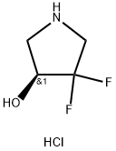 (S)-4,4-difluoropyrrolidin-3-ol hydrochloride Struktur