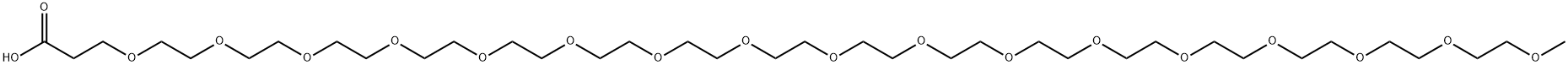 m-PEG17-acid Struktur