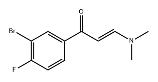 (E)-1-(3-bromo-4-fluorophenyl)-3-(dimethylamino)prop-2-en-1-one Structure