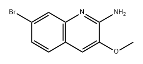 7-Bromo-3-methoxyquinolin-2-amine Structure