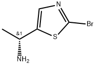 (αR)-2-Bromo-α-methyl-5-thiazolemethanamine 化学構造式