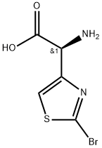 (S)-2-amino-2-(2-bromothiazol-4-yl)aceticacid Structure