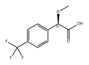 (R)-2-methoxy-2-(4-(trifluoromethyl)phenyl)acetic acid,2350016-04-3,结构式