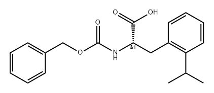 (R)-2-Benzyloxycarbonylamino-3-(2-isopropyl-phenyl)-propionic acid Structure