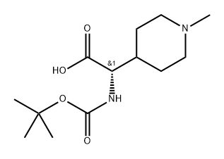 (S)-2-((tert-butoxycarbonyl)amino)-2-(1-methylpiperidin-4-yl)acetic acid|