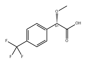 (S)-2-methoxy-2-(4-(trifluoromethyl)phenyl)acetic acid,2350143-22-3,结构式
