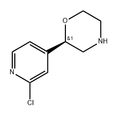 (R)-2-(2-Chloropyridin-4-yl)morpholine,2350382-49-7,结构式