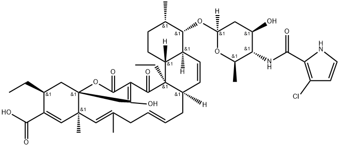 decatromicin A Struktur
