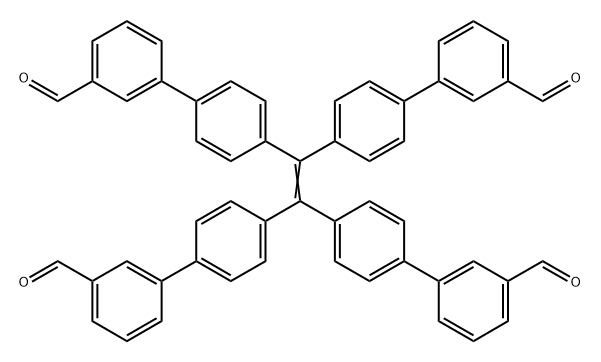 四(3-甲醛基联苯基)乙烯 结构式