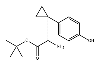 Amino-[1-(4-hydroxy-phenyl)-cyclopropyl]-acetic acid tert-butyl ester Structure