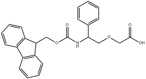 N-Fmoc-2-(2-amino-2-phenylethoxy)acetic acid 结构式