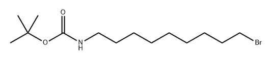 9-溴甲酰基氨基甲酸叔丁酯 结构式
