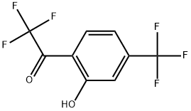 2,2,2-Trifluoro-1-(2-hydroxy-4-(trifluoromethyl)phenyl)ethanone Struktur