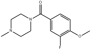 (3-fluoro-4-methoxyphenyl)(4-methylpiperazin-1-yl)methanone Structure