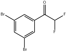 1-(3,5-Dibromophenyl)-2,2-difluoroethanone Struktur