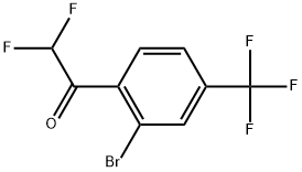 1-(2-Bromo-4-(trifluoromethyl)phenyl)-2,2-difluoroethanone Struktur