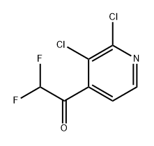 1-(2,3-Dichloropyridin-4-yl)-2,2-difluoroethanone Structure