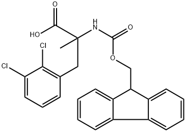 N-Fmoc-2,3-dichloro-a-methyl-DL-phenylalanine 化学構造式