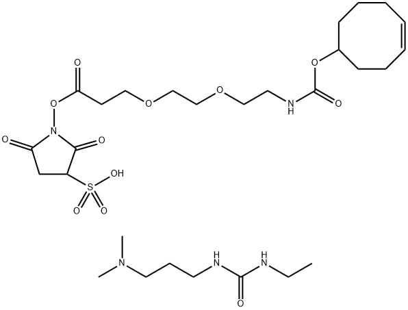 TCO-PEG2-Sulfo-NHS ester Structure