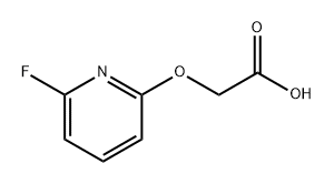 2-[(6-fluoropyridin-2-yl)oxy]acetic acid Struktur