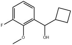 α-Cyclobutyl-3-fluoro-2-methoxybenzenemethanol 结构式