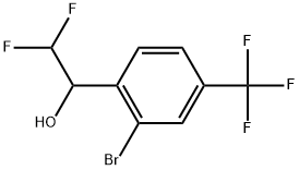 2-Bromo-α-(difluoromethyl)-4-(trifluoromethyl)benzenemethanol 结构式