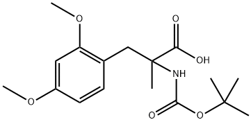 N-Boc-2,4-dimethoxy-a-methyl-DL-phenylalanine 化学構造式