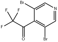 1-(3,5-Dibromopyridin-4-yl)-2,2,2-trifluoroethanone 化学構造式