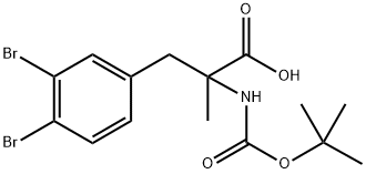 N-Boc-3,4-dibromo-a-methyl-DL-phenylalanine Struktur