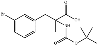 N-Boc-3-bromo-a-methyl-DL-phenylalanine,2353982-25-7,结构式