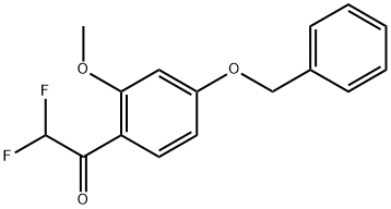1-(4-(Benzyloxy)-2-methoxyphenyl)-2,2-difluoroethanone Struktur