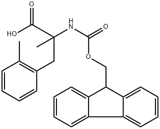 N-Fmoc-2-Methyl-a-methyl-DL-phenylalanine 化学構造式
