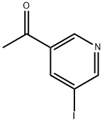 1-(5-Iodopyridin-3-yl)ethan-1-one 化学構造式