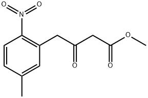 4-(5-甲基-2-硝基苯基)-3-氧代丁酸甲酯 结构式