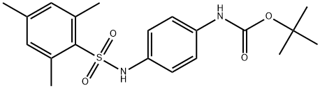 tert-butyl N-[4-(2,4,6-trimethylbenzenesulfonamido)phenyl]carbamate,2355377-15-8,结构式