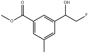 Methyl 3-(2-fluoro-1-hydroxyethyl)-5-methylbenzoate 结构式