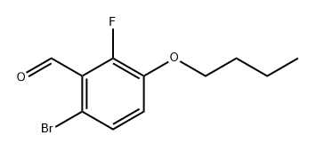 6-Bromo-3-butoxy-2-fluorobenzaldehyde Struktur