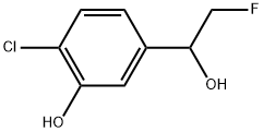 4-Chloro-α-(fluoromethyl)-3-hydroxybenzenemethanol 结构式