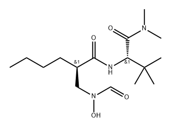 L-Valinamide, (2R)-2-butyl-N-formyl-N-hydroxy-β-alanyl-N,N,3-trimethyl- (9CI) 化学構造式