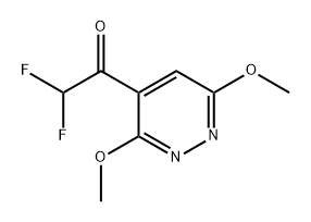 1-(3,6-Dimethoxypyridazin-4-yl)-2,2-difluoroethanone 结构式