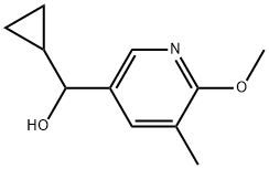α-Cyclopropyl-6-methoxy-5-methyl-3-pyridinemethanol Structure