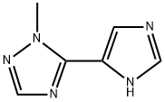 5-(1H-Imidazol-5-yl)-1-methyl-1H-1,2,4-triazole Struktur