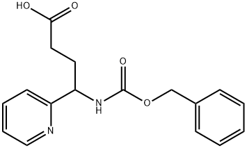 4-Benzyloxycarbonylamino-4-pyridin-2-yl-butyric acid,2360221-58-3,结构式