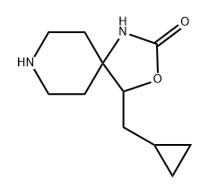 rac-4-(cyclopropylmethyl)-3-oxa-1,8-diazaspiro[4.5]decan-2-one,2360876-22-6,结构式