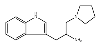 1-(1H-indol-3-yl)-3-(pyrrolidin-1-yl)propan-2-amin e Structure