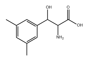 Phenylalanine, β-hydroxy-3,5-dimethyl- Structure