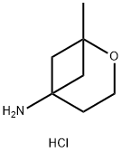 2-Oxabicyclo[3.1.1]heptan-5-amine, 1-methyl-, hydrochloride (1:1) Struktur