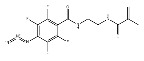 4-叠氮基-2,3,5,6-四氟-N-(2-甲基丙烯酰氨基乙基)苯甲酰胺, 2361935-10-4, 结构式